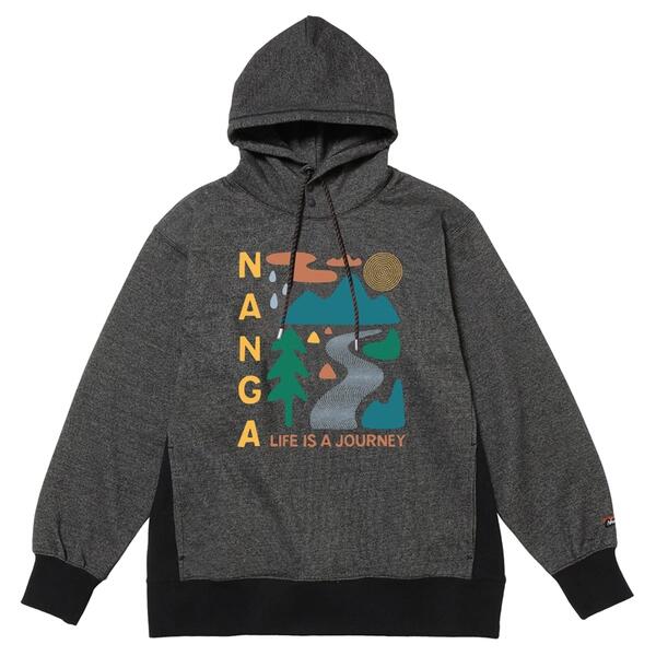 NANGA(ナンガ) LIFE IS A JOURNEY NATURE ELEMENTS SWEAT HOODIE【EC】 6,630円