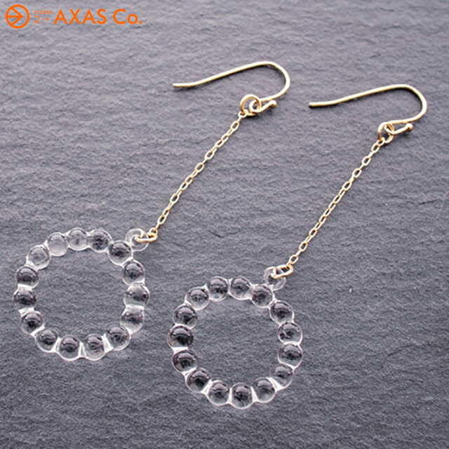 楽天市場 Plokh Hario Lampwork Factory ハリオランプワークファクトリー Haw C 001 ピアス サークル Axas Co Online Collection