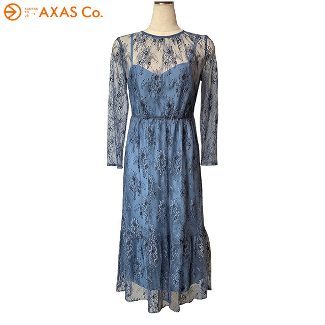 代引き人気 Plokh Kaene カエン オールレースワンピース Col 6 Sax Size F ワンピース