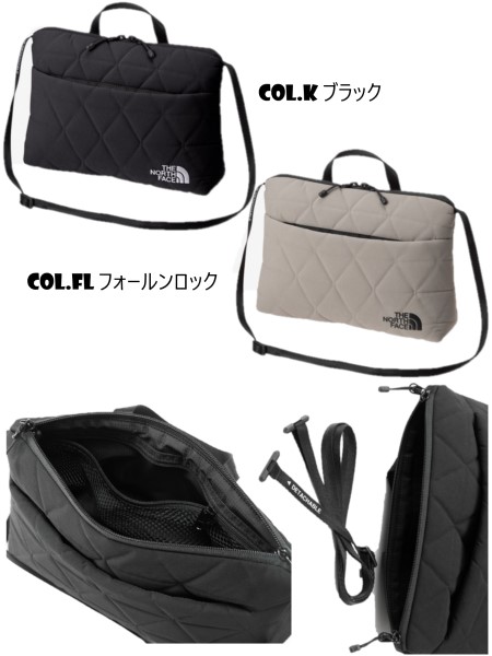 THE NORTH FACE(ザ・ノース・フェイス) Geoface Pouch NM32356 Size:H18×W24.5×D6.5cm（EC）