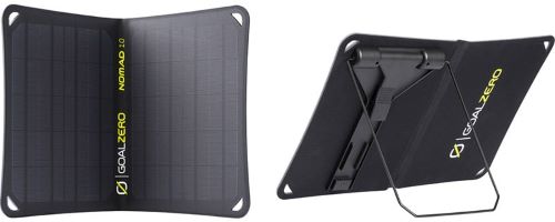 GOAL ZERO(ゴールゼロ) Nomad 10 V2 Solar Panel 11900 Size:約368(W)×241(H)×19(D) mm(展開時) 約184(W)×241(H)×32(D) mm(折りたたみ時) 本体重量 約0.51kg