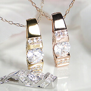 k18wg 0.20ct一粒ダイヤモンドネックレス 楽天市場】K18WG/YG/PG ミル打ち 一粒ダイヤモンド ネックレス