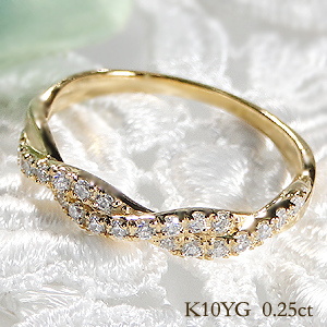 楽天市場】【0.18ct】K18WG/YG/PG ダイヤモンド エタニティリング