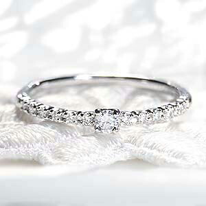 pt900 ダイヤモンド エタニティリング【 0.15ct】 ファッション ジュエリー アクセサリー レディース 指輪 リング プラチナ ダイヤ エタニティ ダイア pt900 ４月誕生石 品質保証書 ギフト プレゼント ホワイトデー 0.15ct　ピンキー 重ね着け 細身