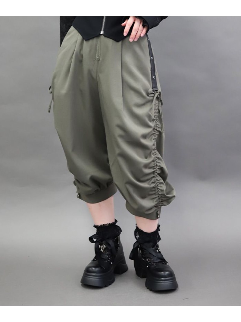 ドロストデザインパンツ axes femme POETIQUE アクシーズファム パンツ その他のパンツ カーキグリーン【送料無料】[ Fashion]