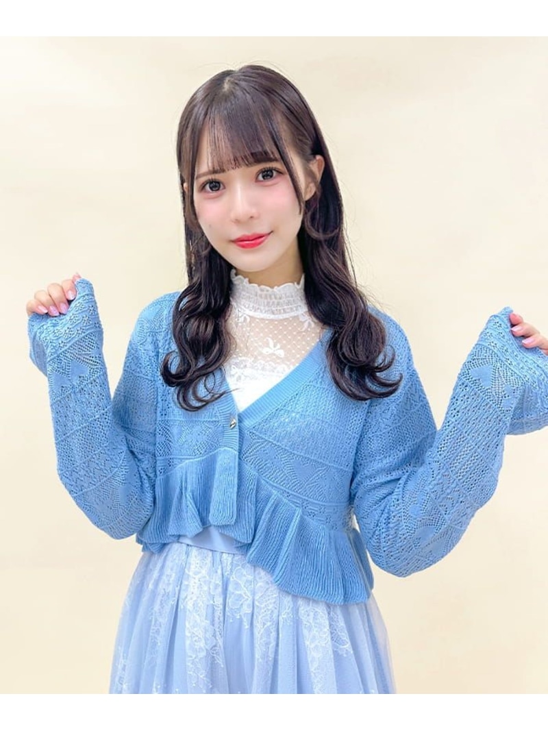 アクシーズファム フェアリーグランジ y2k レース カーディガン ボレロ ジレ アクシーズファム フェアリーグランジ y2k レース カーディガン