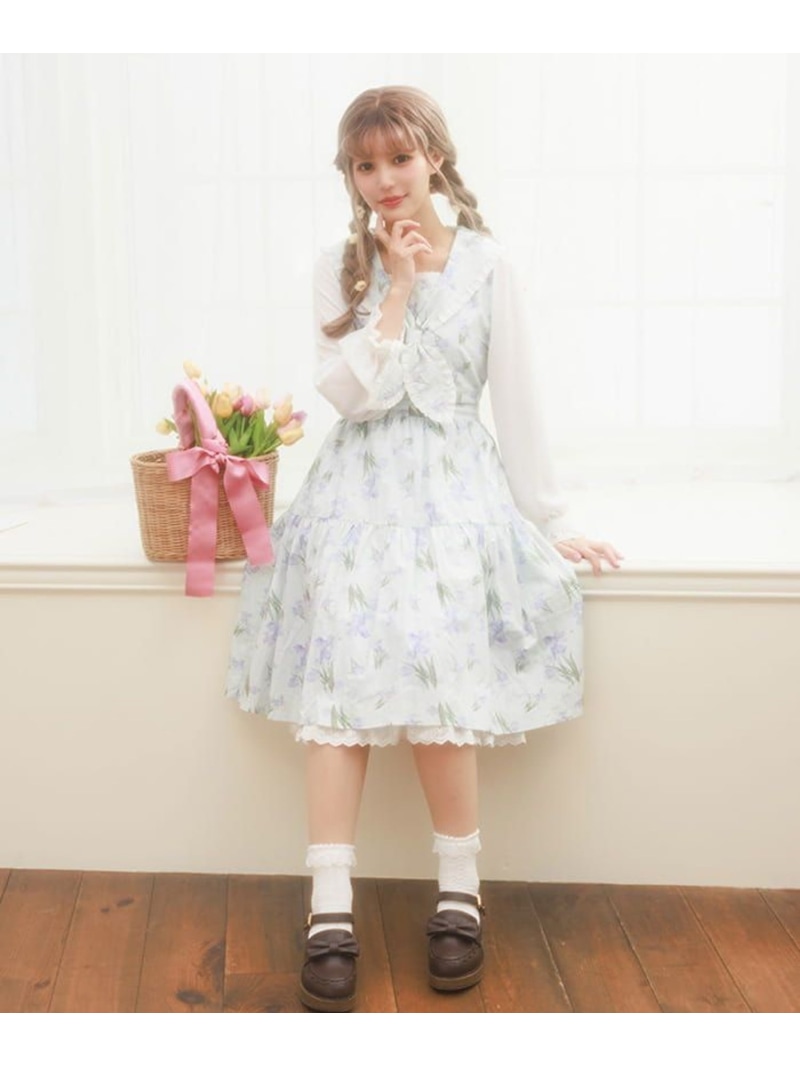 アクシーズファム　キッズ　ワンピース　チュニック　140 半袖　長袖 チェック柄セーラー肩開きワンピース | kids | axes femme