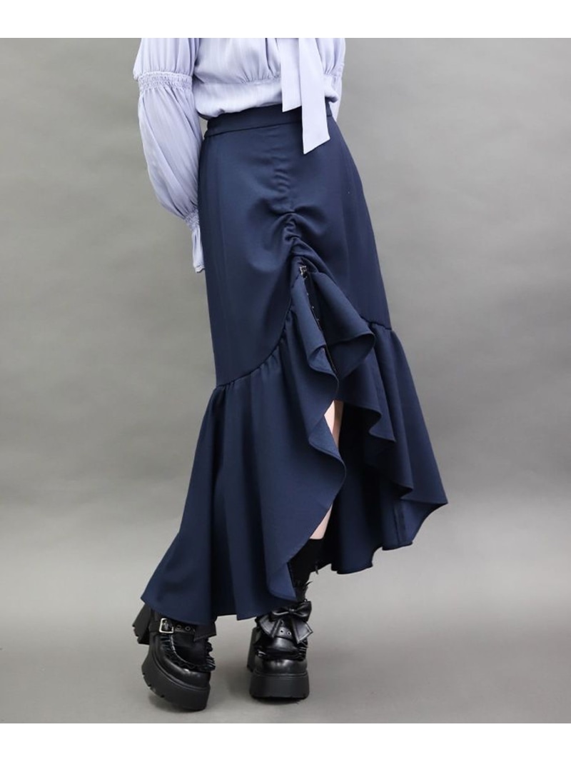 ベルトドロストマーメイドスカート axes femme POETIQUE アクシーズファム スカート その他のスカート【送料無料】[ Fashion]