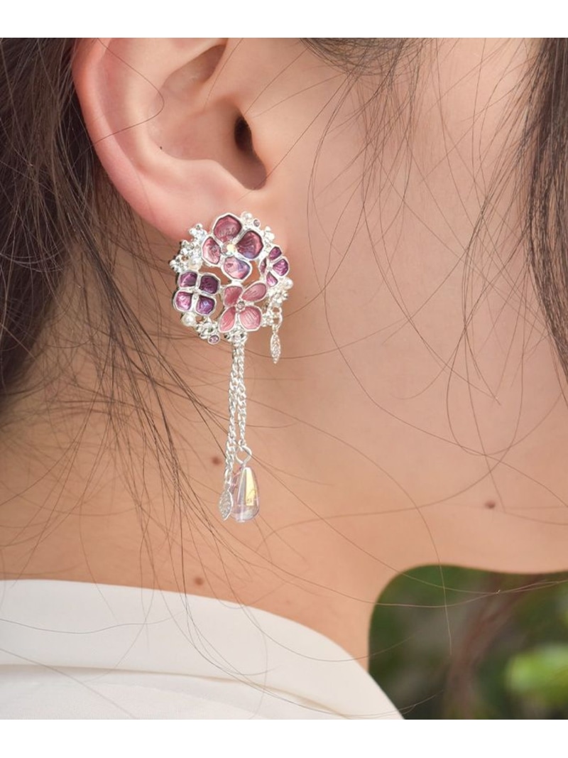 楽天市場】彼岸花イヤリング&襟クリップ axes femme アクシーズファム