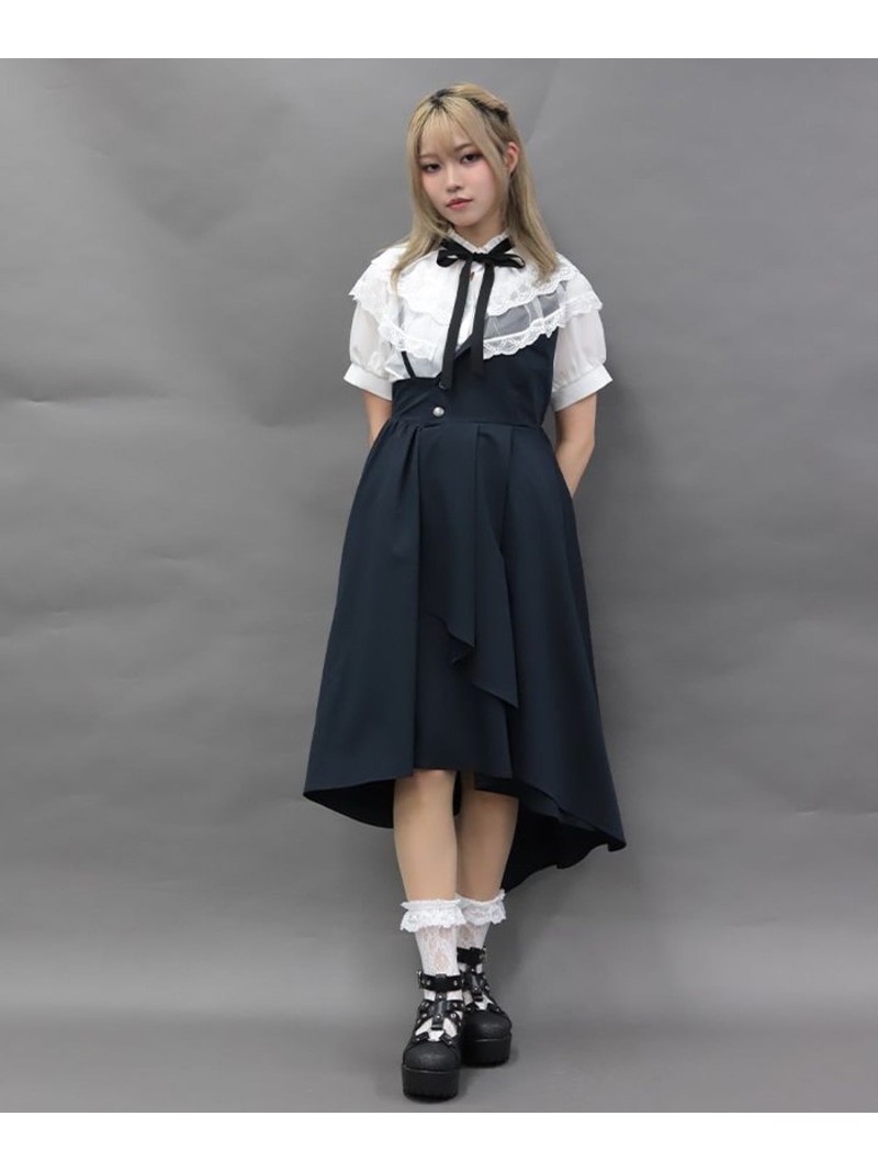アシメベストデザインワンピース axes femme POETIQUE アクシーズファム 衣装・御召しもの 衣装【貨物輸送無料】[ Fashion]