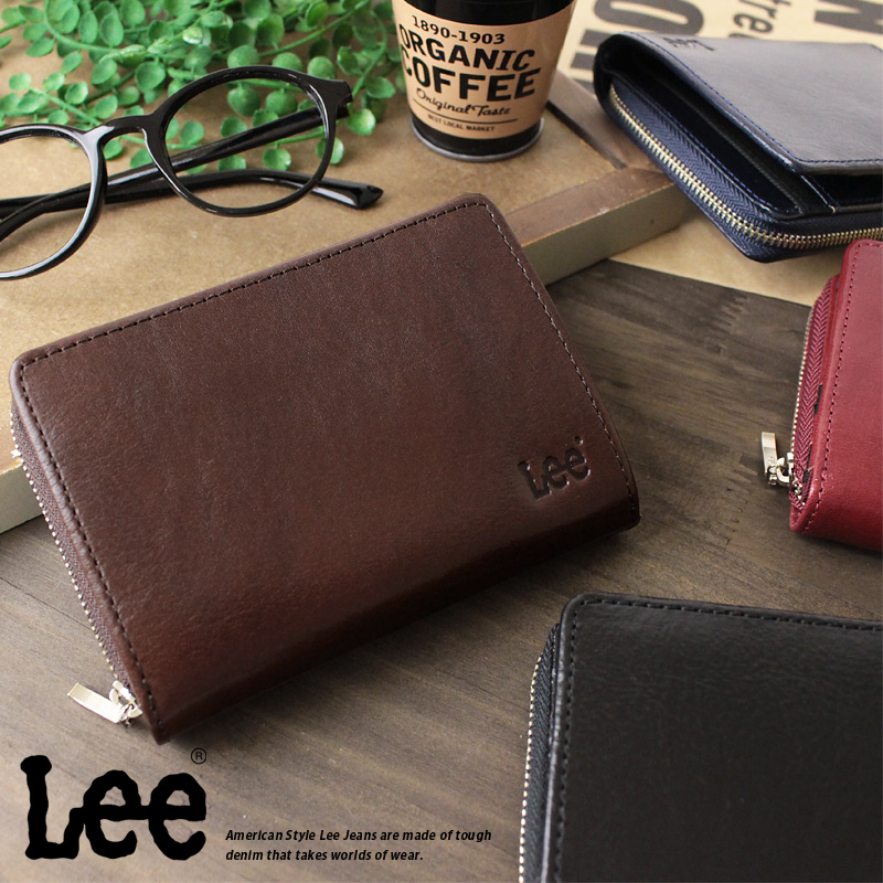 楽天市場 二つ折り財布 財布 Lee リー 本革 ベジタブルレザー 送料無料 Axis Bag