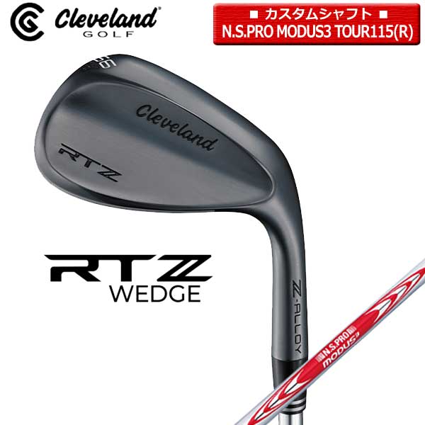 【取寄せ】【カスタム】【ブラックサテン/RTZ】クリーブランド ウェッジ 日本正規品 N.S.PRO_MODUS3_TOUR115（R）【40437】