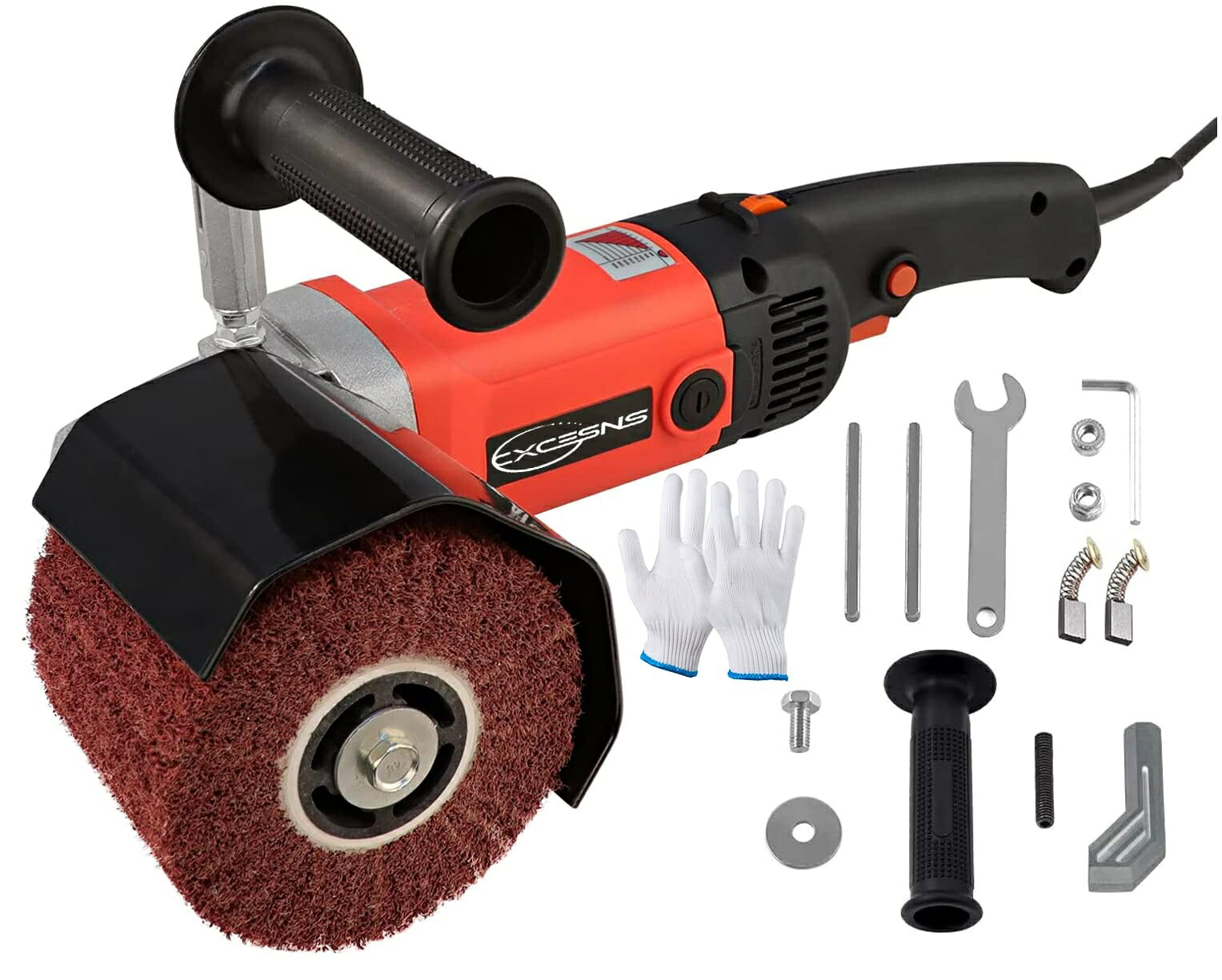 ディスクグラインダー 研磨幅100mm 1400W 研磨工具 グラインダー ポリッシャー 防じん性能 金属の研磨 バリ取り 表面仕上 錆落とし コンパクト 研磨工具 電動工具 電動サンダー 金属/木材/ステンレス/タイルの研削/研磨に対応 手袋を贈る｜あくせらいふ
