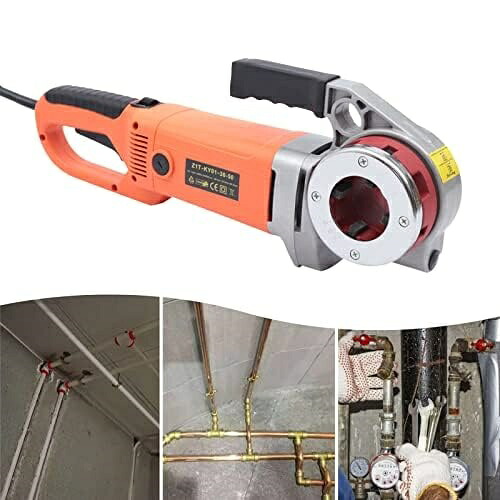 電動煙管ねじ切り一揃いの道具 電動煙管ねじ切り機 ハンドヘルド電動煙管ねじ切り書き割り ねじ切り一揃いの道具 電動煙管ねじ切りタッピングマシン パイプダイセット 配管工業物の具 手動配管工業煙管 煙管ねじ切り一揃いの道具