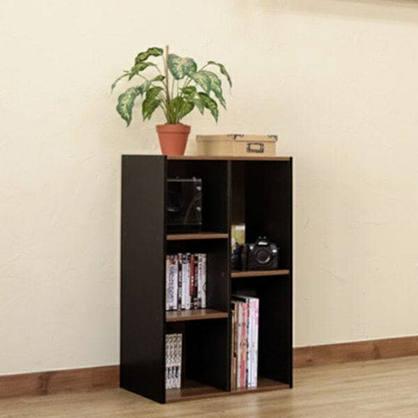 オープンラック カラーボックス 収納棚 木製 2段 3段 幅50 奥行29 高さ80cm ツートンカラー｜あくせらいふ