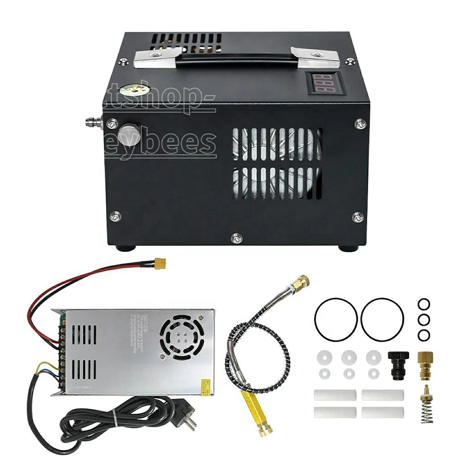 携帯型 PCP エアコンプレッサー 4500Psi 30Mpa PCP エアコンプレッサー、内蔵ワット数、気違い冷やかす、飛び込み競技貯蔵タンク、ペイントボールガン、HPA 貯蔵タンク用の高速道路ふくれ上がる役立つこと付き添い人