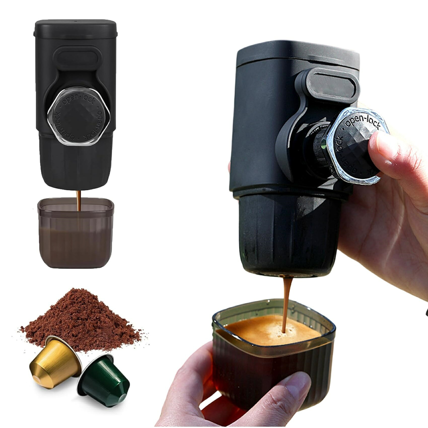 携帯型珈琲製造会社、ハンドプレスコーヒー、ポータブルハンドプレスーマシン、手動エスプレッソ器械、住み処や旅する、アウトドアに至適な小型エスプレッソ