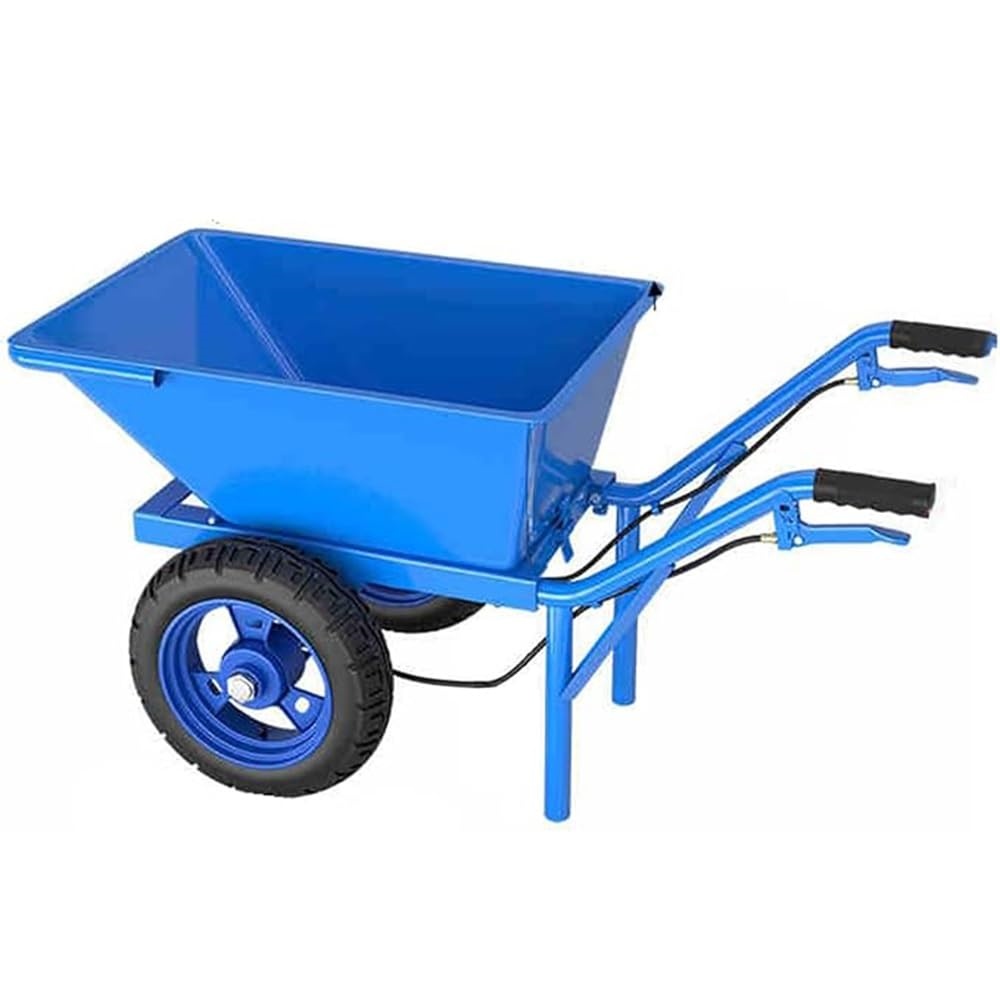 庭園リヤカー ダンプカート 深型 2輪 大静電容量120L スチール写真製 ダンプ車役立つこと付き添い人農学 生り物園 組み上げる一こま 持ってくる用 精神的な統合飾り気の無い 超耐
