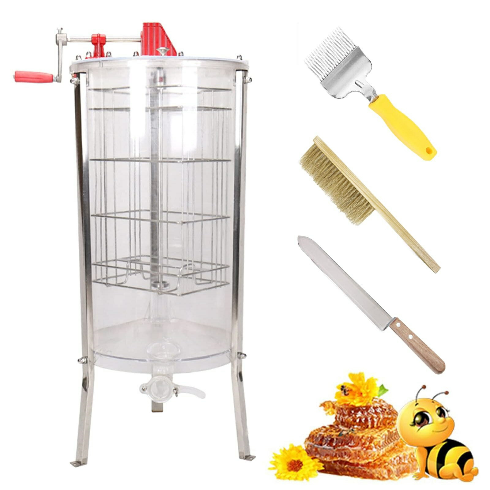 蜂みつ分け隔てる器 遠心機 採蜜機 2ひな形澄み切った蜂みつ抽き出し器 手動蜂みつブレンダー 蜂みつ分け隔てる器 蜂みつ 機械類 濾波器器 蜜こし器 採蜜機 締め付ける製蝋器 養蜂物の具