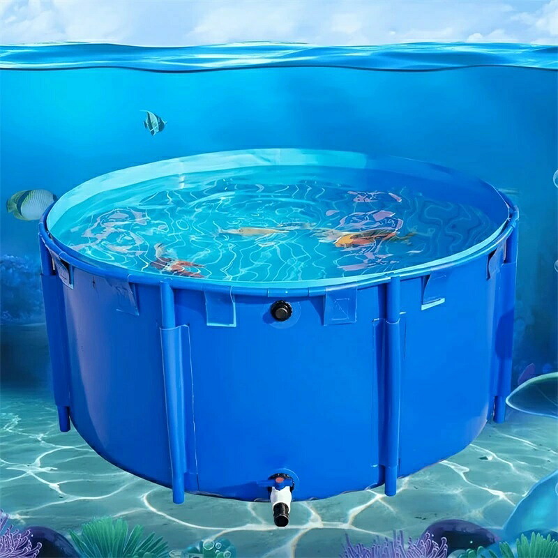 大型海洋博物館 貯水スウィミングプール ラウンド 帆布 海洋博物館 1.2x1m(1.1米トン)+1m水管 大型海洋博物館金属元素製鉤括弧付き添い人 大型 折りたたみ 育てる 庭の池 立体養魚池 露天 魚のいる池 安全性のある性安全保障 鯉の繁殖に 稼穡用 備え付けるが飾り気のない 立体養魚池