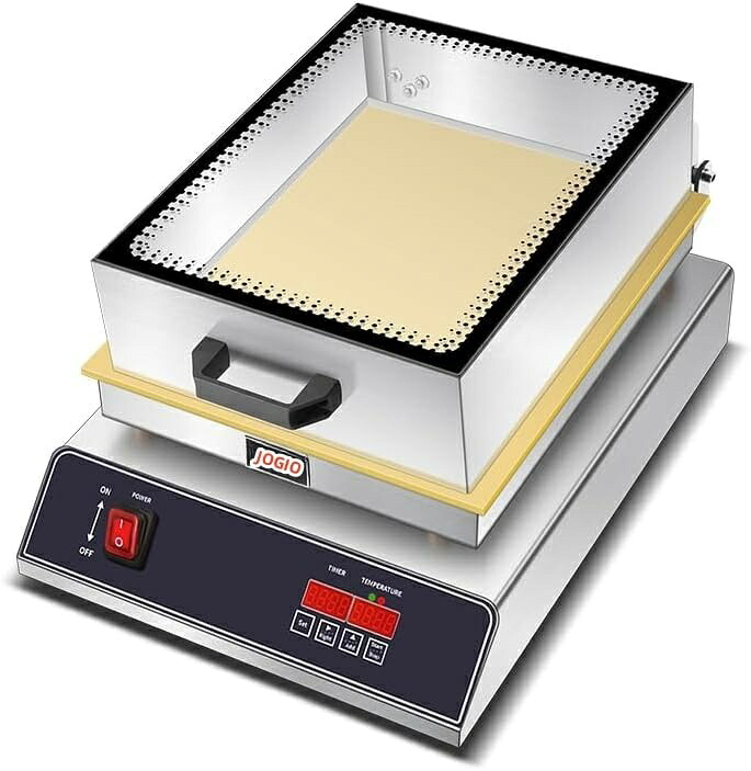 業務用 スフレマシン 電気 スフレメーカー 50-300℃ 銅加熱プレート ノンスティック 蓋付き ケーキベーカー 厨房機器 レストラン パン屋 スフレパンケーキ 銅板 焼成機 調理器具｜あくせらいふ