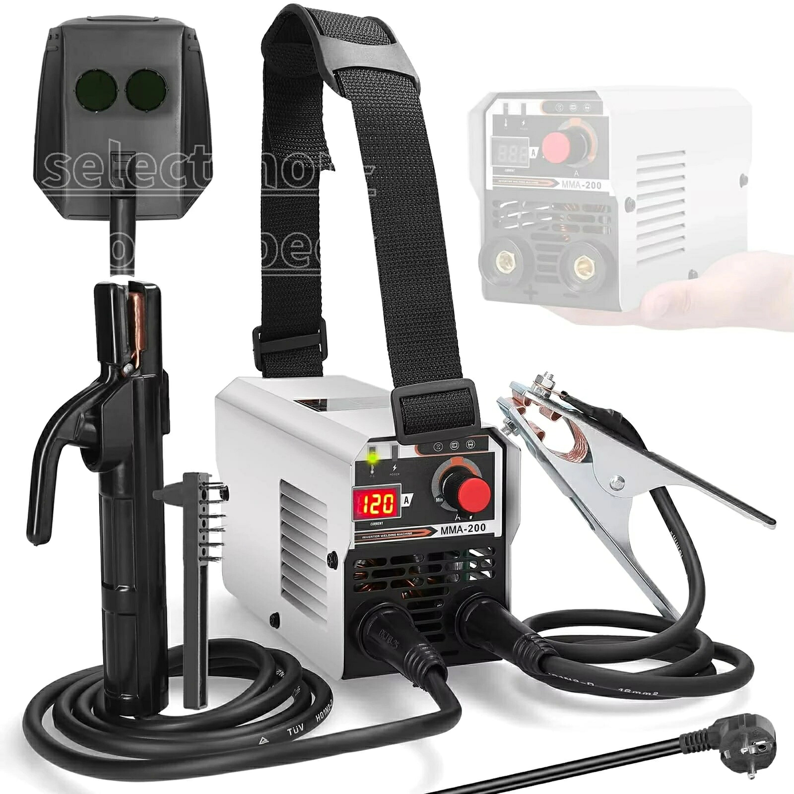 MMA IGBT はたご屋取り替えっこ溶接機ハンドヘルド、120A 携帯型円弧明かり溶接機、デジタル見せびらかす、熱っぽい乗りかかる、非屁っ放り円弧溶接機 MMA 溶接機