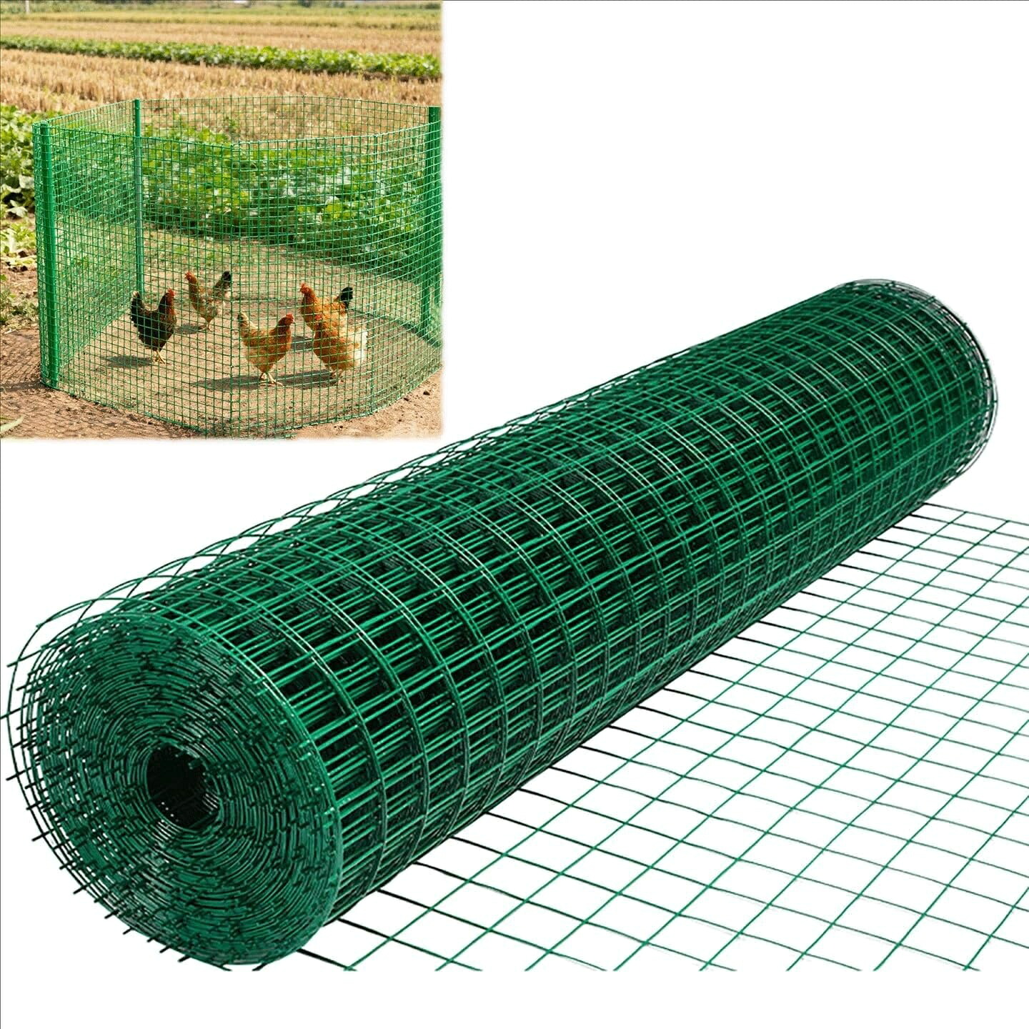 金属製防獣ネット 30m&times;1m/1.2m/1.5m 直径2.2mm/3mm 防錆メッシュ 庭 農園 駐車場用 犬走り 害獣対策フェンス【屋外簡易設置】｜あくせらいふ