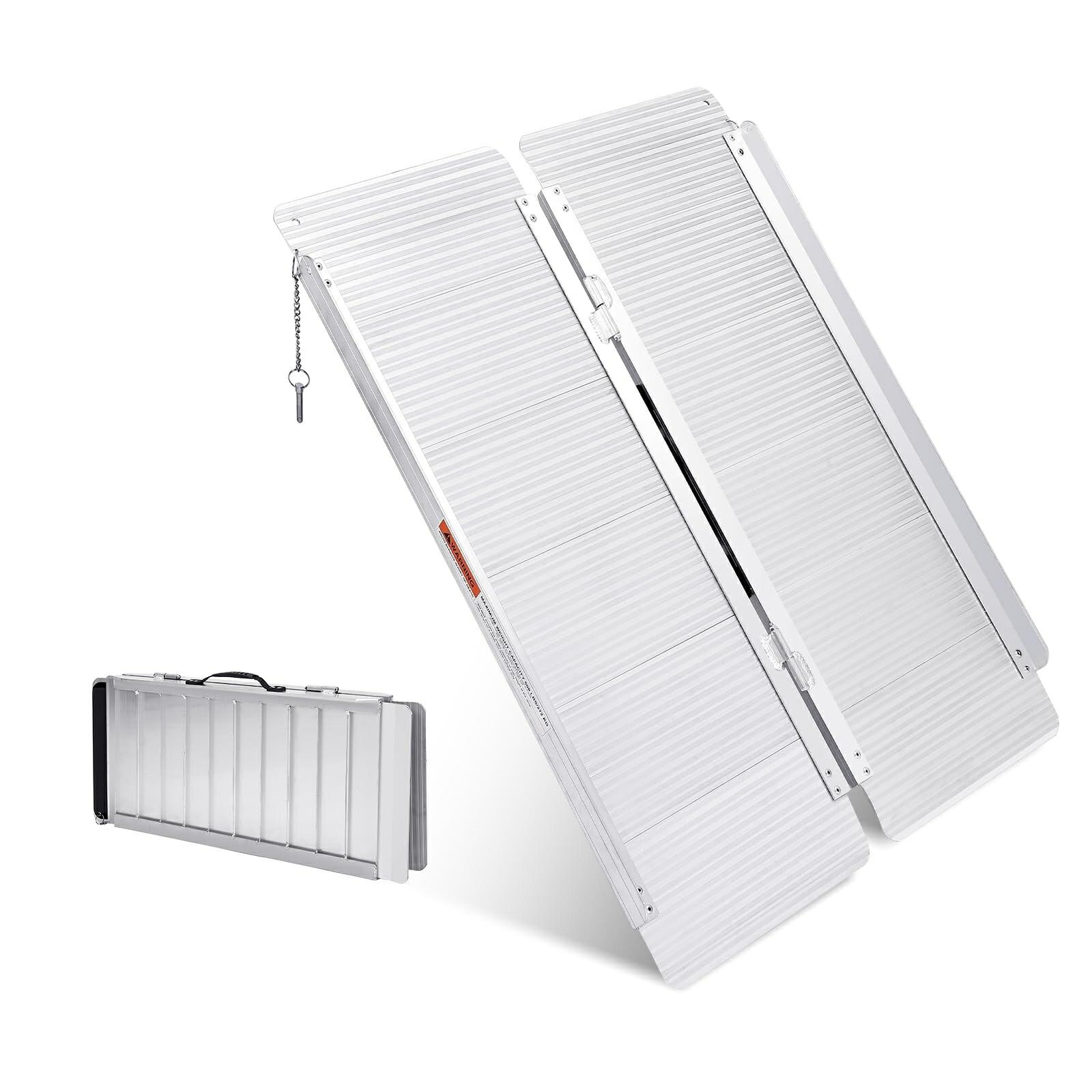 ガービー 車いす 傾斜面 段差傾斜面 長さ152糎*幅74糎 折りたたみ 軽銀傾斜面 四つ折り 段差切り上げる 介護用 上滑り打ち切り 持ちはこぶ 部屋の入り口 上がり段 室内外