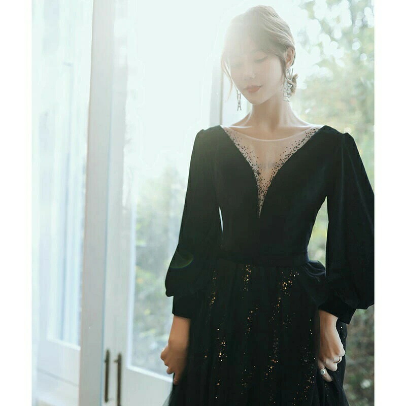 婚礼の儀お召しもの ウェディングドレス 寄り合いお召しもの 秋 冬 20代 30代 40代 衣装 長袖 かっこ良い フォーマル お呼ばれ 色っぽい レディース 秋冬 色合いお召しもの 婚礼の儀 成年者式 韓国風 窈窕たる 掻き鳴らす会 告げ知らせる会 二次会 彼者誰時お召しもの 交歓会 音楽会 ドレス-レディースファッション