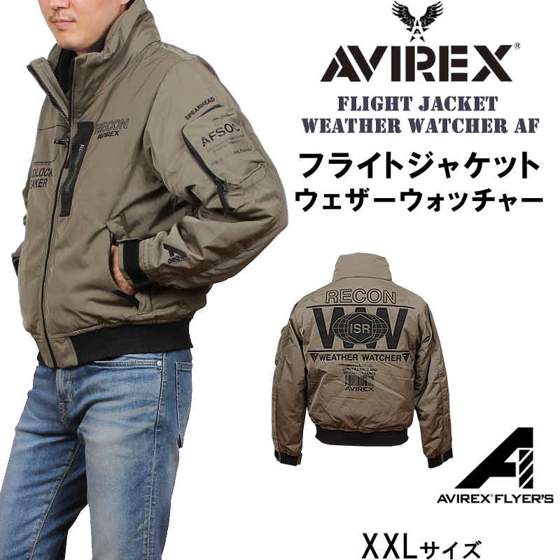 ≪ラスト1点！XXLサイズ≫【SALE】AVIREX アビレックス フライトジャケット ウェザーウォッチャーFLIGHT JACKET WEATHER  WATCHER AF 中綿 アヴィレックス 6112127_75_819アクス三信/AXS