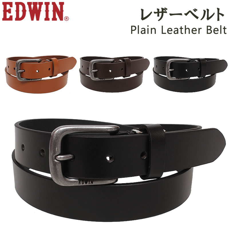 楽天市場】Stitch Leather Belt(ステッチレザーベルト)EDWIN 