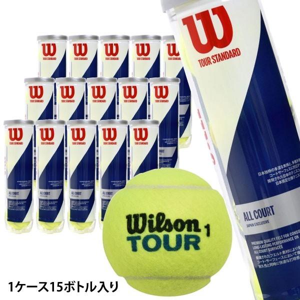 【4/18・19限定！最大1500円OFFクーポン】ウィルソン ツアースタンダード WILSON TOUR STANDARD 1箱 15缶 60球入 硬式 テニスボール 練習球