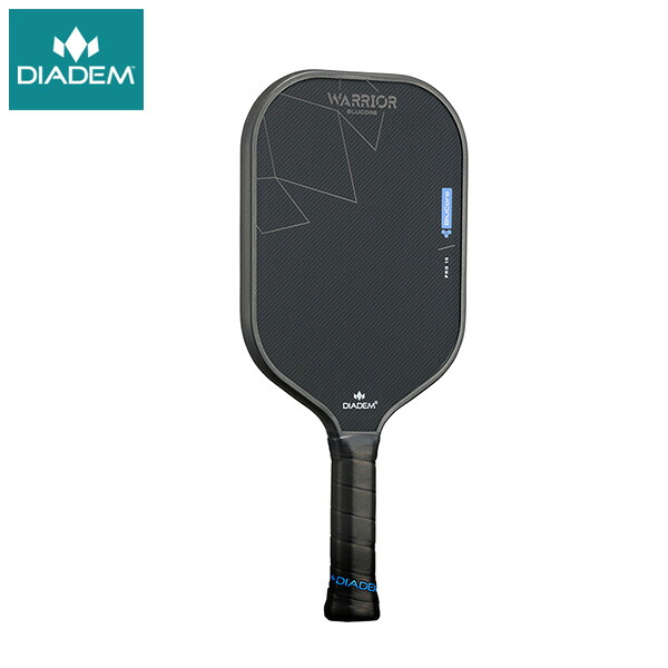 【4/11・12限定！最大1500円OFFクーポン】DIADEM ピックルボールパドル WARRIOR BLUCORE PRO16 25FW ブラック TPA017 ダイアデム PICKLEBALL PADDLE ラケット ウォーリアー ブルーコア プロ16