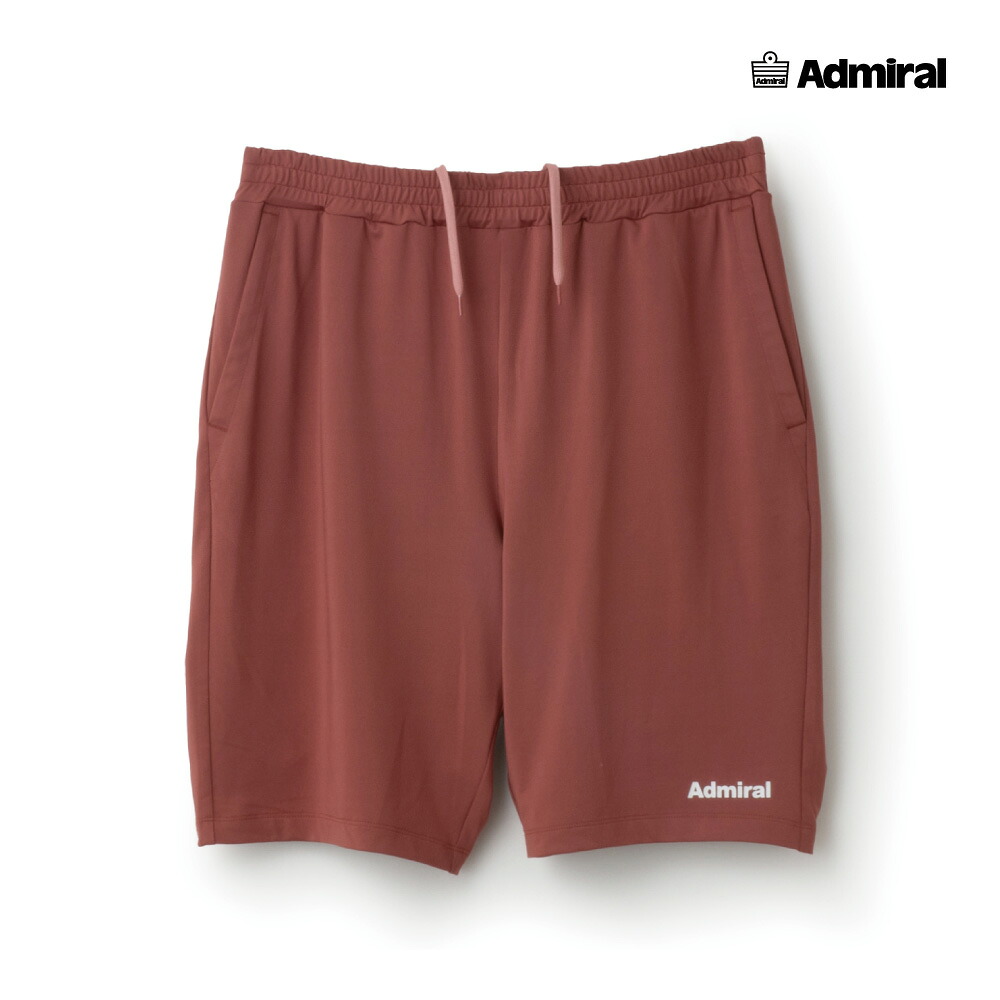 【お買い物マラソン期間★ショップ最大P10倍】ADMIRAL　メンズ　ミニマルショーツ　ATMA519-040　2025FW　レッド　吸水速乾　UVカット　ストレッチ　アドミラル　MEN　テニスウェア　バドミントン　ソフトテニス　ポスト投函対応