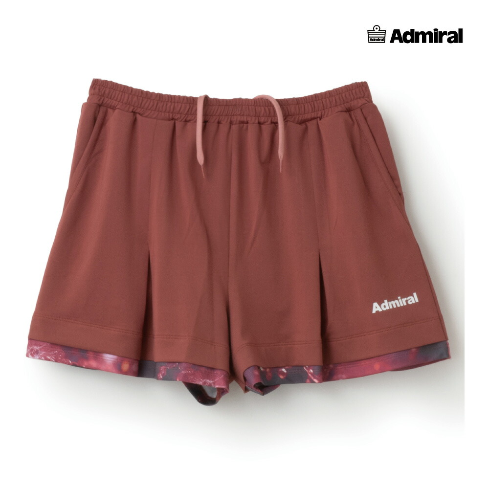 楽天市場】ADMIRAL レディース タックフレアグラフィックヘムショーツ