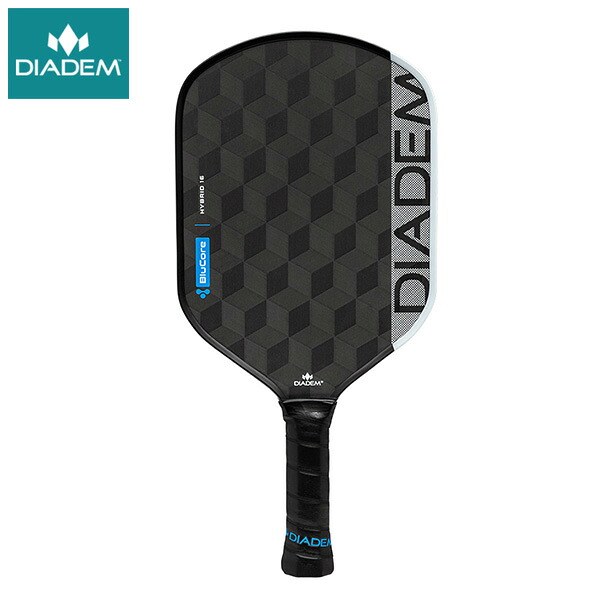 DIADEM ピックルボールパドル EDGE BLUCORE HYBRID16 25FW ブラック&times;ホワイト TPA024 ダイアデム PICKLEBALL PADDLE ラケット エッジ ブルーコア ハイブリッド16｜アクトス店