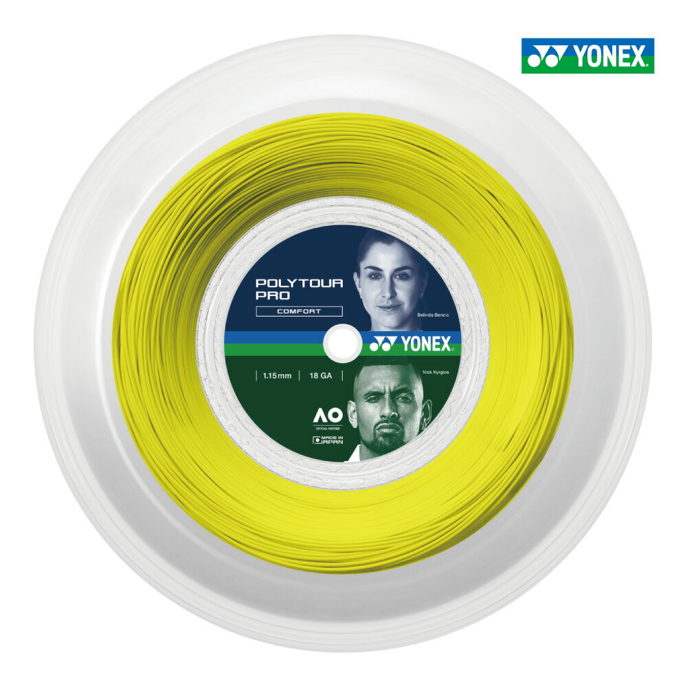 【マラソン期間中 店内最大ポイント10倍！】YONEX　ポリツアープロ　115/120/125/130　200mロール　PTP115R2　PTP120R2　PTP125R2　PTP130R2　硬式　テニス　ストリング　ガット　ポリエステルモノ　ヨネックス　POLYTOUR PRO｜アクトス店 22,440円