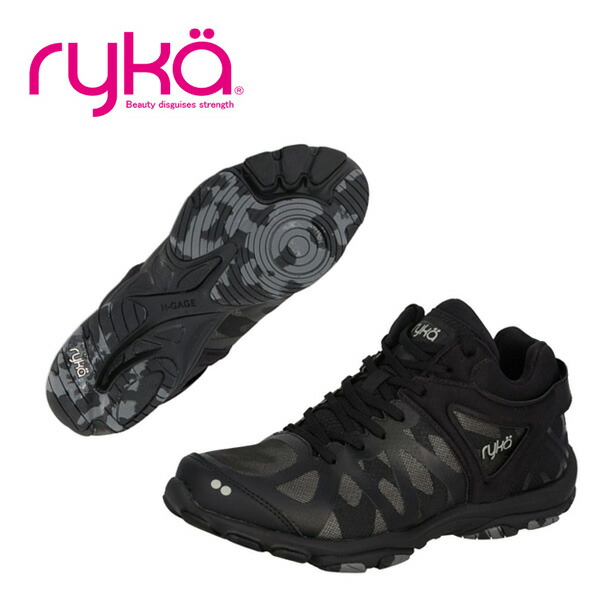 【マラソン期間中 店内最大ポイント10倍!】【サイズ交換片道送料無料】ライカ ENHANCE3 (エンハンス3) フィットネスシューズ レディース 26FW ブラック D4473M-5004 ryka 再入荷 復刻カラー レディス ミドルカット|アクトス店