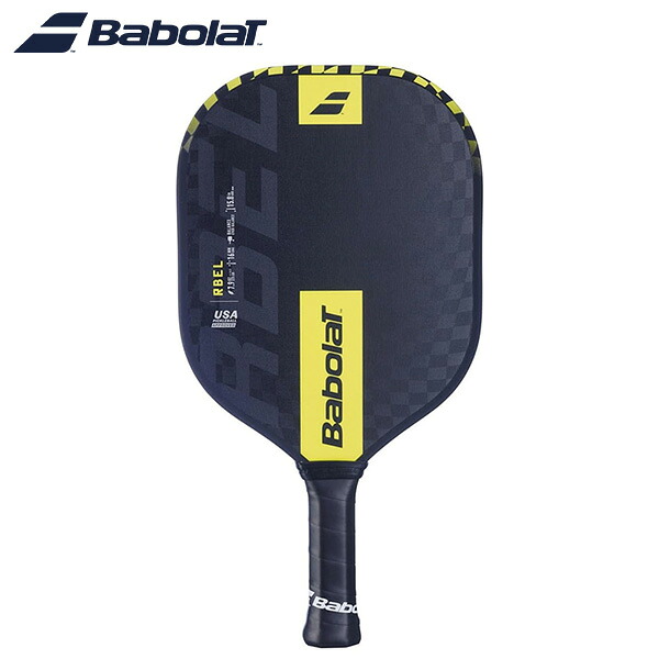 【マラソン期間中 店内最大ポイント10倍!】Babolat ピックルボールパドル PADDLE RBEL レベル ブラック/イエロー 160026 バボラ ラケット|アクトス店