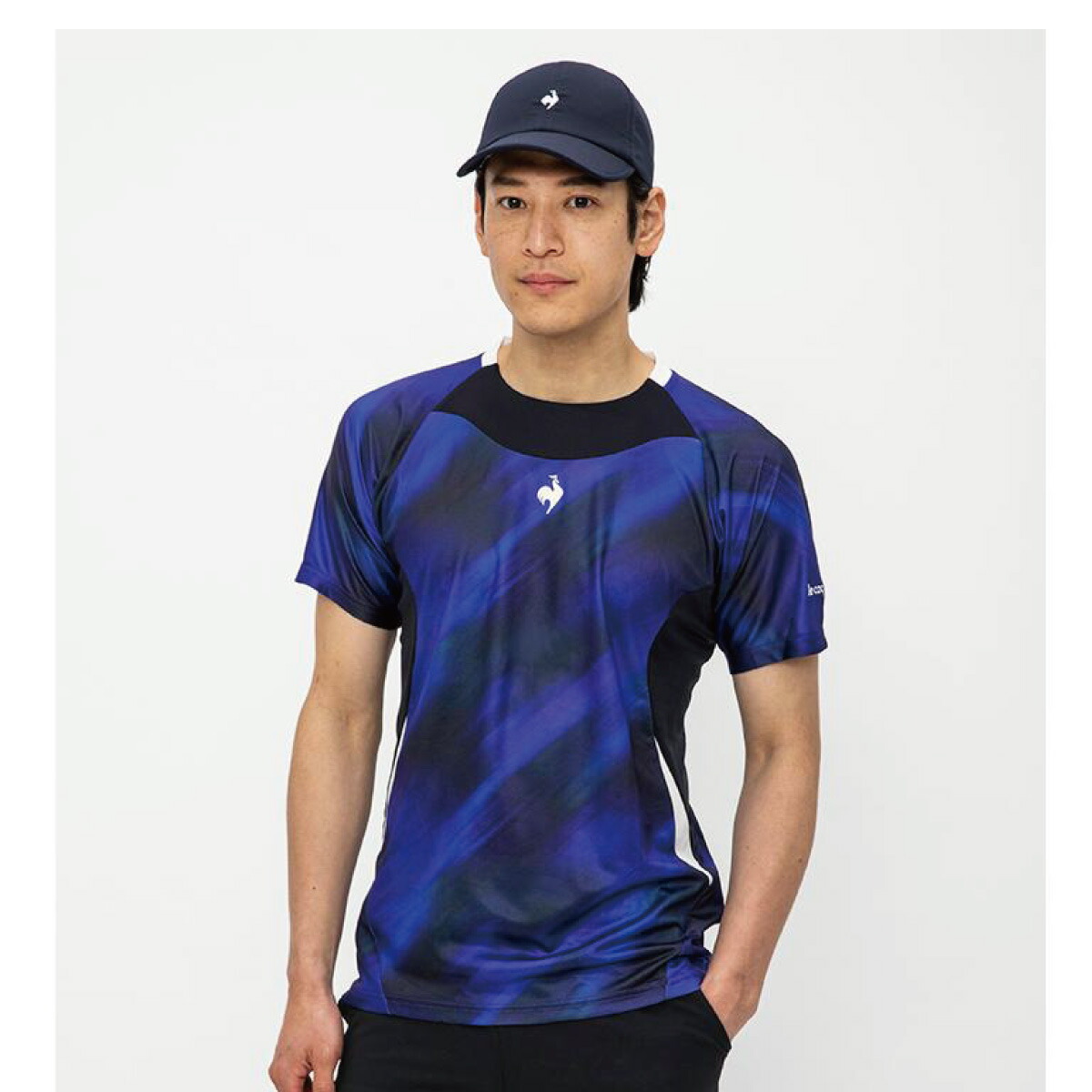 ルコックスポルティフ テニスウェア 半袖Tシャツ QMMPJA20 メンズL新品 ルコックスポルティフ テニスウェア 半袖Tシャツ QMMPJA20 メンズL新品