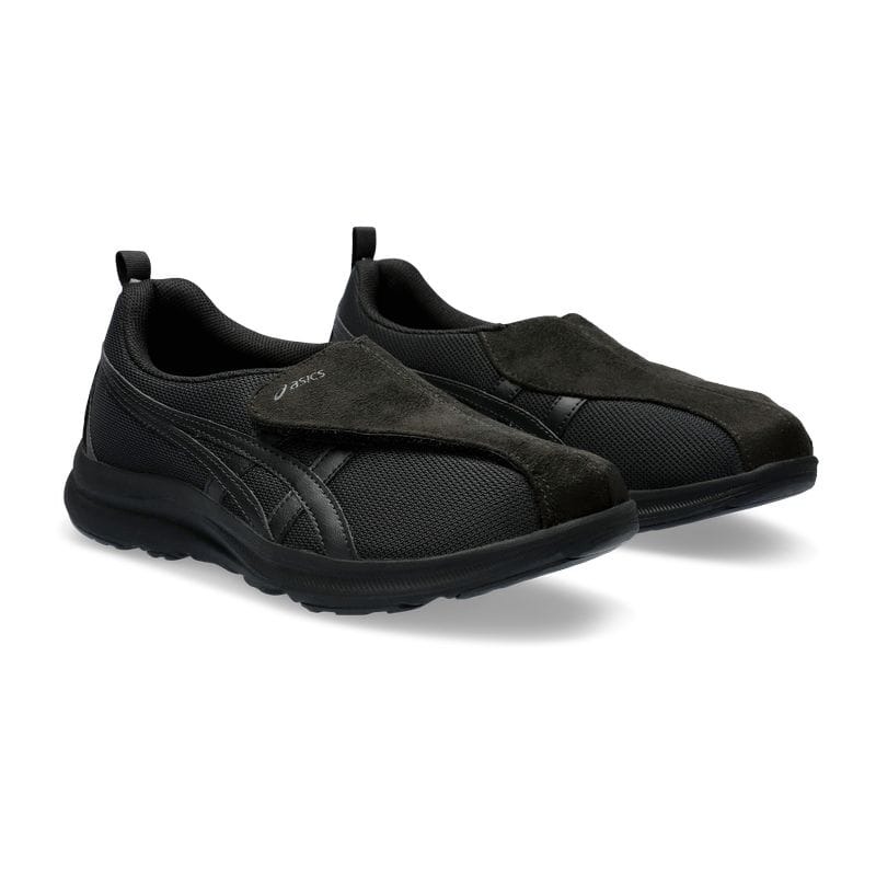 【マラソン期間中 店内最大ポイント10倍】asics ＬＩＦＥＷＡＬＫＥＲ Ｗ０１８ ブラックｘブラック 24.5 1242A018 001 ｱｼｯｸｽ商事 WELLNESS WALKER シューズ（レディース）