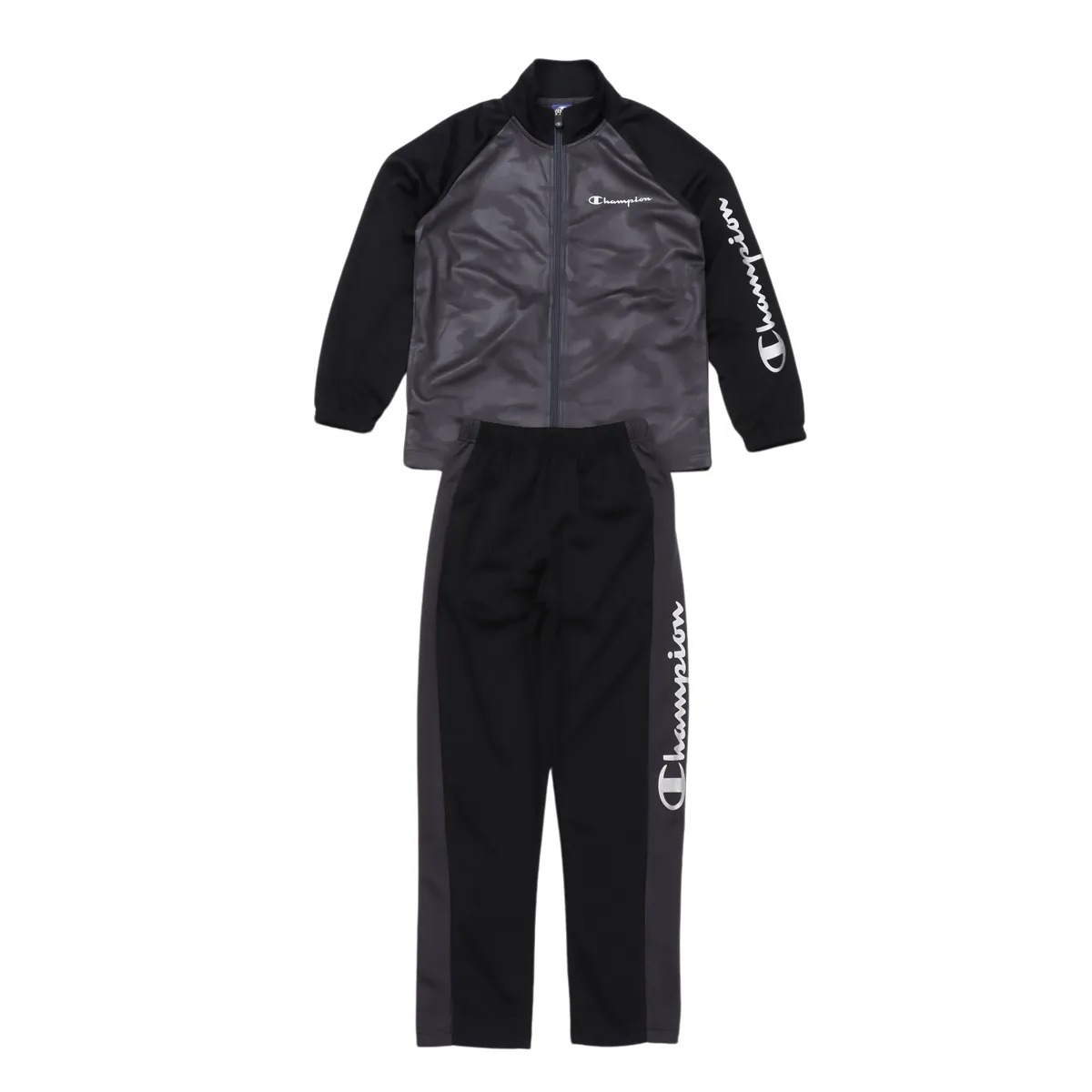 【お買い物マラソン期間★ショップ最大P10倍】CHAMPION ＴＲＡＩＮＩＮＧ ＳＵＩＴ チャコール 140 CK-BSW05 080 チャンピオン KIDS WEAR ・ SCHOOL ウェア（キッズ）