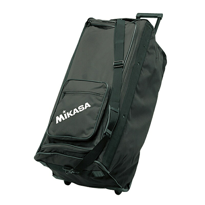 【4/11・12限定！最大1500円OFFクーポン】MIKASA 遠征バッグ兼ボールバッグ 黒 BA-100 ミカサ オールスポーツ バッグ