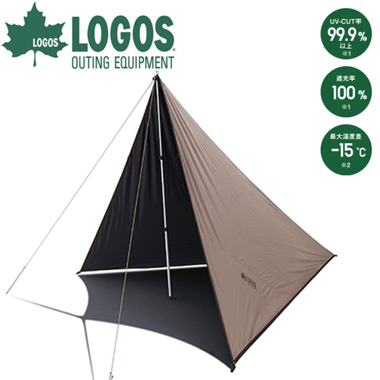 LOGOS ロゴス ソーラーブッシュタープ 71902011 lgs-71902011 アウトドア 釣り 旅行用品 キャンプ 登山 タープ本体 ウィングタープスポーツ テント オープンタープ ウィングタープ|キャンプレジャー CamPleasure