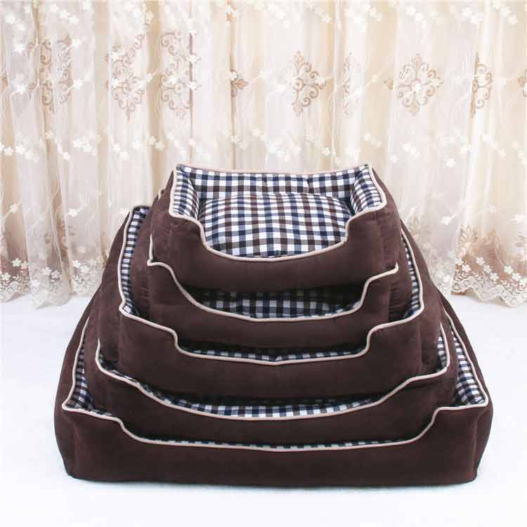 犬 ベッド 中型犬 大型犬 寝具 猫ベッド ペットベッド ふわふわ 角型 クッションベッド 春夏秋冬通用 チェック柄 取り外し可 大きいサイズ Deerfieldtwpportage Com