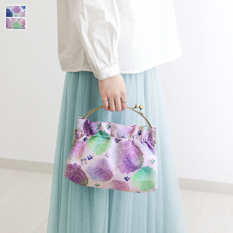 楽天市場】【在庫商品】がま口ハンドルバッグ【彩さくら