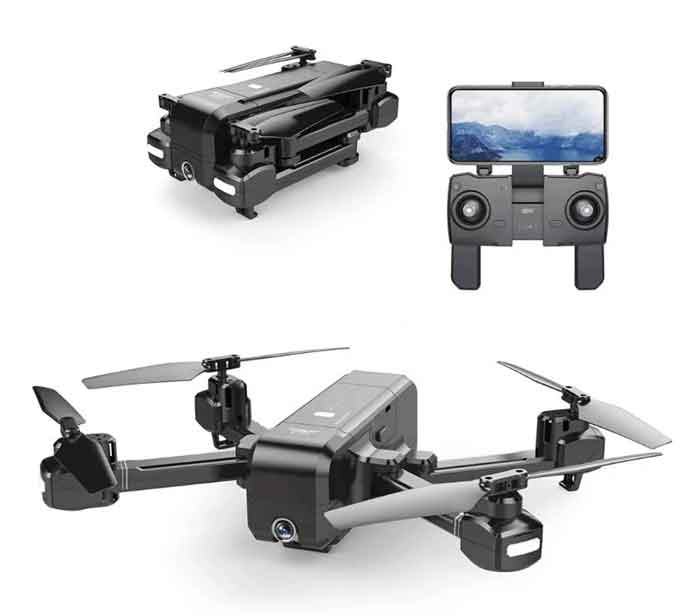 SJRC/エスジェイ・アールシー　 Z5 5G Wifi FPV 1080P カメラ ダブル GPSダイナミックフォローRCドローン - ブラック