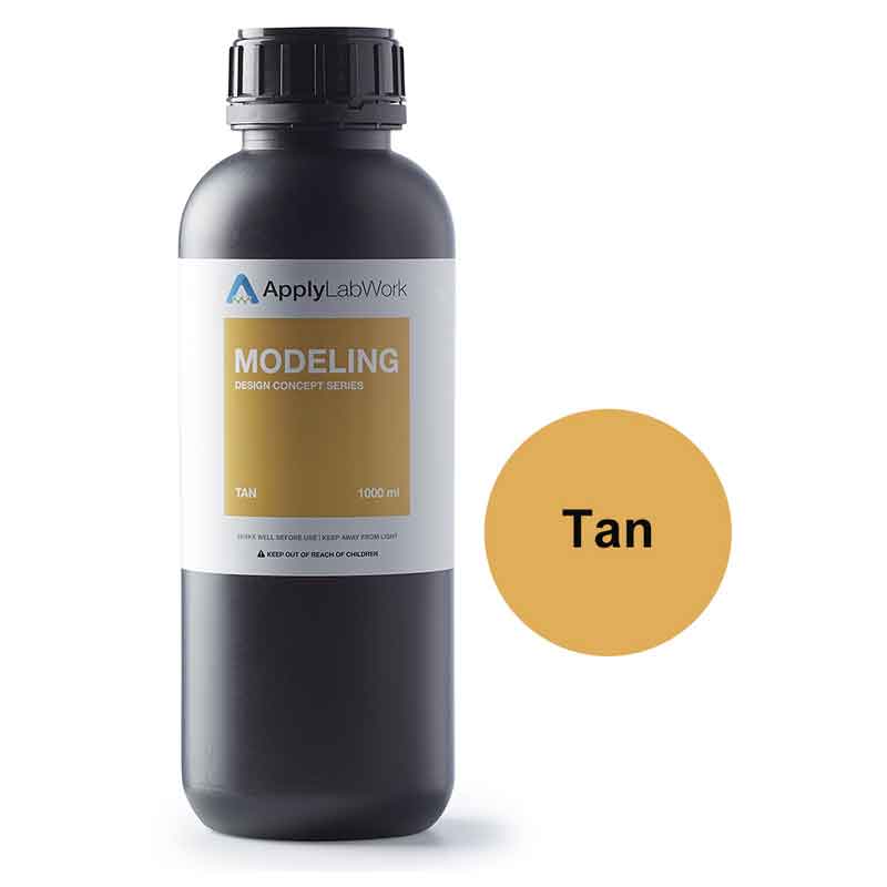 ApplyLabWork SLA光形成 3D印刷人(Form2/Form3用) モデリングレジン（Modeling Tan） 1Kg