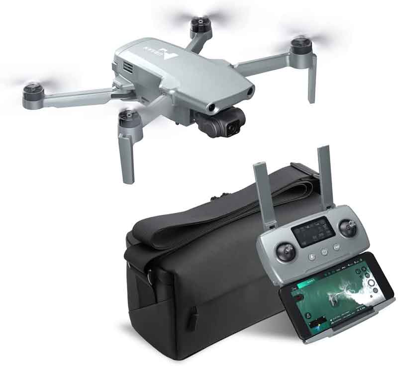 HUBSAN/ハブサン Zinoジーノ MINI PRO GPS 30fps 4K:3840*2160カメラ付き2.4G WiFi 日本仕様：6KM FPV 3軸ジンバル35分飛行時間 オプティカルフロー 障害物回避機能RCドローンクアッドコプターRTF - 128GBキャリーケース付きバッテリー２個