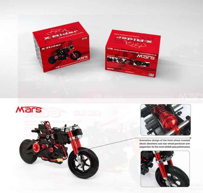 X-Rider Mars 8スケールオンロードバイク、ブラシレスモーター付き